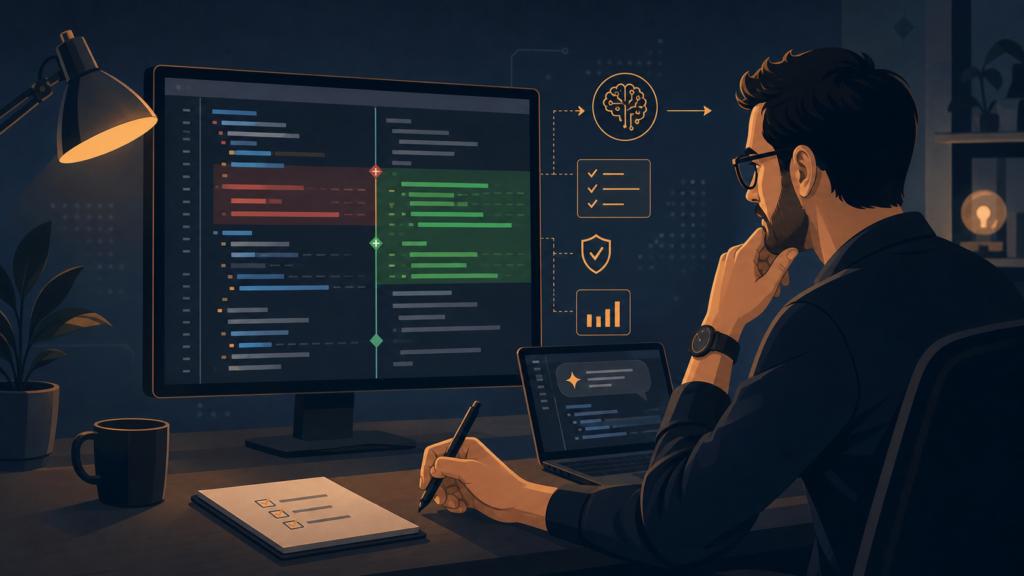Programowanie z AI. Mniej kodowania, więcej review